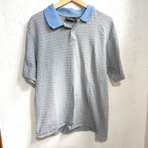 Vanderbilt | Men's Blue and Gray Polo Shirt